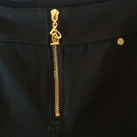 bebe faux 5 packet PDR Pants bling gold pockets rhinestone studded cute y2k - Picture 4 of 7